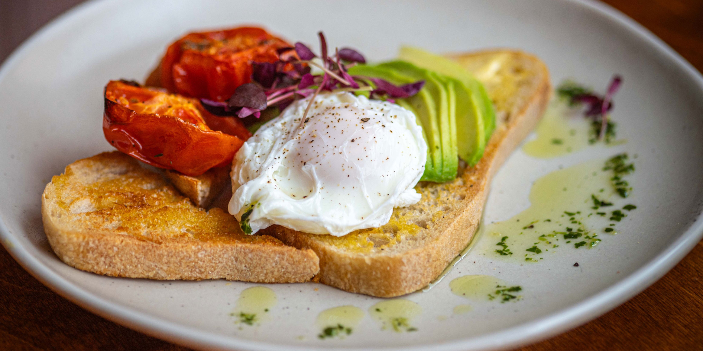 Avocado and poached egg
